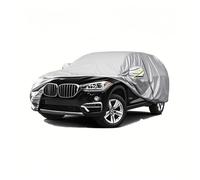 RAHALOY Breathable Lightweight Full Car Cover for BMW X5,Moisture-Proof,Waterproof,Scratch-Resistant,Travel-Friendly,Sun Protection,Universal Fit for BMW SUV (Silver 2019-2025)