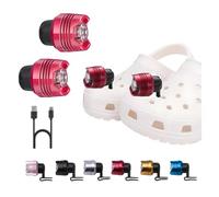 RAHAN Headlights Shoes 2pcs, Shoes Lights for Kids Adults, 3 Light Modes, Waterproof Flashlights Attachment for Shoes for Camping, Dog, Walking, Hiking