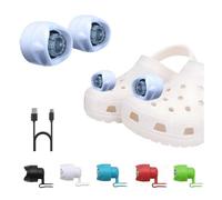RAHAN Rechargeable Headlights for Shoe, 2 PCs LED Lights for Shoe, Waterproof Hands Free Flashlights with 3 Lighting Modes, Novelty Clog Lights for Camping, Dog Walking