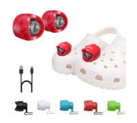 RAHAN Rechargeable Headlights for Shoe, 2 PCs LED Lights for Shoe, Waterproof Hands Free Flashlights with 3 Lighting Modes, Novelty Clog Lights for Camping, Dog Walking