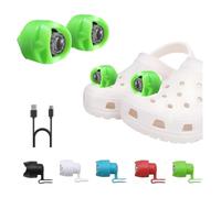 RAHAN Rechargeable Headlights for Shoe, 2 Pieces LED Lights, Waterproof Hands-Free Flashlights with 3 Lighting Modes, Novelty Clog Lights for Camping, Walking The Dog