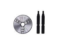 RAHBI K01-50 63 80 Lathe Mini Chuck 3 Jaws Woodworking Hand Chuck with Mounting Thread Screw Rod Self-Centering Lathe Chuck Tool Leisurely (Size : K01-63)