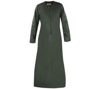 Raheb Men’s Long Sleeve Omani Stitch Thobe with Pockets - Traditional Islamic Dress, Elegant Design and Comfortable for Daily Wear, Weddings, Engagements, and Prayer. (Dark Green, 52 Medium)