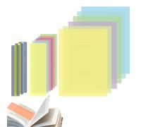 Raheem 15pcs Coloured Overlays for Dyslexia Reading Rulers for Visual Stress Relief, Ideal for Dyslexia, ADHD, Irlens Syndrome, Includes A4 & Small Sized Overlays, Transparent PET Material