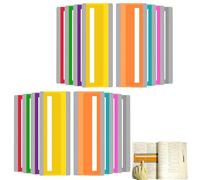 Raheem 16PCS Coloured Overlays for Dyslexia Reading Rulers with 8 Bright Colours Ideal for Children & Adults with Dyslexia, ADHD, Visual Stress Relief & Focus Improvement