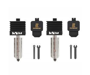 Raheem 2Pcs 0.2mm High Flow Hardened Steel Hotend for Bambu Lab H2D, Removable Nozzle Extruder Print Head Replacement Kit, Quick Swap Hot End Assembly for H2D A1 A1 Mini 3D Printer