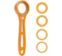 Raheem 4 in 1 Bike Bottom Bracket Tool for Shimano & SRAM Dub | Multifunction BB Wrench, Removal Tool, Fit for Shimano and SRAM, Orange, Bike Repair Kit