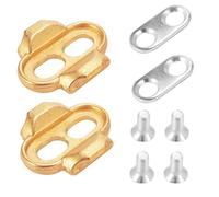 Raheem 8PCS Bike Cleat Set Bicycle Pedal Cleats With Screws Accessory Bike Shoes Pedals Cleats Set for Crank Brothers