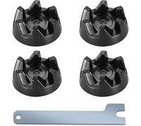 Raheem 9704230 4 Piece Coupler Blender Coupler Replacement Parts Compatible with K-itchen-Aid Models KSB52, KSB5, 5KSB52 and 5KSB5 Blender Rubber Coupler, Tool Replacement Part (Mounting Key Included)