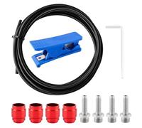 Raheem Bike Hydraulic Brakes Hose and Bike Brake Olive Connecting Insert Kit 3M for Shimano BH59 BH90 Sram Avid System Included 4 Bike Brake Olive and 4 Connecting Insert and Blue Brake Hose Cutter