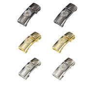 Raheem Boucles de Lacets Magnétiques en Métal 6 Pairs Gunmetal Or Argent Fermoir Pratique pour Chaussures Baskets et Bottes Ideal for Enfants and Adults