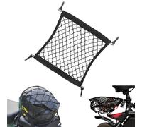 Raheem Motorcycle Luggage Net, 25 x 30 cm, Small Boot Net with 4 Hooks, Elastic Bicycle Net Extends to 50 cm, Helmet Net for Car, Motorcycle, E-Scooter, E-Bikes, Bicycle