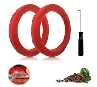 Raheem Pack of 2 Gasket O-Ring with Installation Tool for E61 Espresso Machines E91 E92 E97 E98, Bianchi, Ascaso, Azkoyen, Brasilia, Gaggia Baby, Classic, NewBaby Brewing Head Gasket Coffee Machine