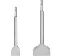Raheem SDS Plus Chisel Set of 40CR Steel Tile Chisel 280 x 100 mm and Flat Chisel 250 x 40 mm SDS Chisel for Hammer Drill, Suitable for Tile Removal, Tile Adhesive, Concrete, Masonry, Plaster