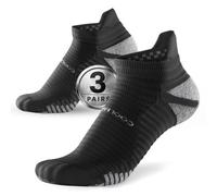 Rahhint Running Trainer Men Socks Cushioned Arch Support Anti Blister COOLMAX Quick Dry Short Anti Slip for Sport Golf Marathon