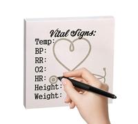 RAHHLIZS Sheet Nursing Essentials for Work Nurse Sticky Notes | Organizing Notes 50 Page Pocket Size 2.87'' Record Patient Health Checklist Pad