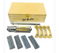 Rahish Tools Engine Cylinder Hone Kit 34mm to 60mm with 4 Extra Carriers Adjustable Handheld Honing Machine Tool Kit with 16 Stones Sizes 3"x1/4"x1/4" - Works for Mid-size to Larger Car Engines