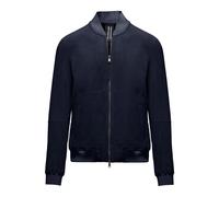Rahm Leather Bomber Jacket - male - BomBoogie - Leather Jackets - Blue - 3XL - Jackets 3XL