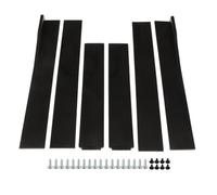 RAHONWHQB Car Side Skirts 2.2m Glossy Black Rocker Panel Exterior Lower Side Bottom Line Extensions Splitter Lip Diffusers Compatible With Universal