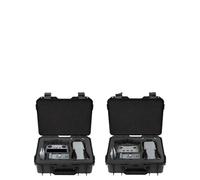 RAHONWHQB Large Capacity Hard Shell Carrying Case with Strap Compatible with Air 3 Air 3S Drone and Accessories Explosion Design(Grey White)