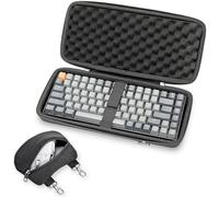 RAIACE Hard 75% Keyboard Case, Hard Travel Storage Case for 84 Key Portable Keyboard, Compatible with Keychron K2, Logitech POP Keys Mechanical Keyboard. (Case Only)-Black, Black, Travel