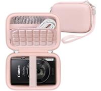RAIALL Camera Case for Canon PowerShot SX740/ SX730/ SX720/ SX710/ SX610/ SX260/ ELPH 360 HS Digital Camera, Vlogging Cameras Travel Bag, Mesh Pocket for Batteries, SD Cards and USB Cable, Pink