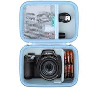 RAIALL Camera Case for Kodak PIXPRO AZ405/AZ425/AZ255/AZ401/AZ528 Digital Camera, Vlogging Camera Hard Carrying Case Protective Travel Bag, Mesh Pocket for Battery, SD Card and USB Cable, Blue