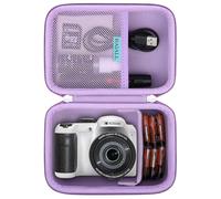 RAIALL Camera Case for Kodak PIXPRO AZ405/AZ425/AZ255/AZ401/AZ528 Digital Camera, Vlogging Camera Hard Carrying Case Protective Travel Bag, Mesh Pocket for Battery, SD Card and USB Cable, Purple