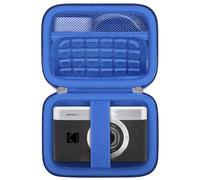 RAIALL Carrying Case for Kodak PIXPRO C1 Friendly Zoom Digital Camera, Compact Point and Shoot Vlogging Camera Hard Travel Bag, Mesh Pocket for Battery, SD Cards and USB Cable, Blue