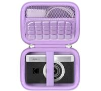 RAIALL Carrying Case for Kodak PIXPRO C1 Friendly Zoom Digital Camera, Compact Point and Shoot Vlogging Camera Hard Travel Bag, Mesh Pocket for Battery, SD Cards and USB Cable, Purple