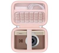 RAIALL Carrying Case for Kodak PIXPRO C1 Friendly Zoom Digital Camera, Compact Point and Shoot Vlogging Camera Hard Travel Bag, Mesh Pocket for Battery, SD Cards and USB Cable, Pink