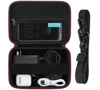 RAIALL Hard Case for Anker Prime 240W 8-in-1 Charging Station/Anker Prime 160W 14-Port Docking Station, Protective Travel Storage Bag for Charger, USB Cables and Other Accessories, Black (Case Only)