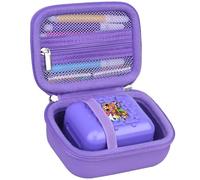 RAIALL Hard Case for Bitzee Disney Interactive Toy/Bitzee Magicals Toy/Bitzee Toy Digital Pet for Kids, Electronic Pets Travel Storage Bag Box Holder, Mesh Pocket fits Batteries, Purple+Purple