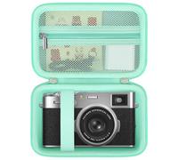 RAIALL Hard Case for Fujifilm X100VI/ X100V/ X100F/ X100S Digital Camera, Fujifilm X100VI Camera Travel Storage Bag Cover Holder, Extra Zipper Mesh Pocket Fits Cable and Batteries, Green