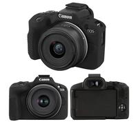 RAIALL Silicone Case for Canon EOS R50 Camera, R50 Camera Lightweight Soft Protective Travel Silicone Sleeve Holder, Black