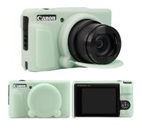RAIALL Silicone Case for Canon PowerShot SX740/ SX730 Digital Camera, SX740 HS Soft Protective Silicone Sleeve Holder, Travel Lightweight Rubber Cover with Removable Lens Cover, Jelly Green