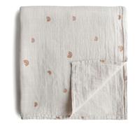 Mushie Muslin Baby Swaddle Blanket | Baby & Toddler Swaddle | Material: 100% Organic Cotton | Pre-Washed for Softness | Breathable | Keep Child Warm & Cuddly (Rainbow)
