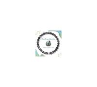Raicegs - 4 6 8mm Bead Bracelets Healing Crystal Bracelet for Women Men Stretch Bracelet Handmade Spiritual Jewelry Reiki, 6 mm, Stone, No Gemstone