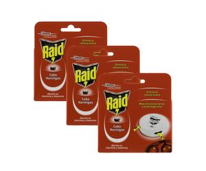 Raid Ant Bait Traps Pack of 3 Indoor Ant Killer Bait Stations Fast Control