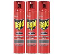 Raid Ant & Cockroach Killer Spray Treatment Long Lasting Protection Up To 4 Weeks 300Ml X 3