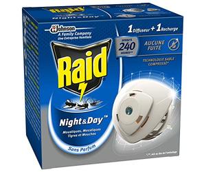 Raid Electric Household Insecticides Night/Day Diffuser Flies/Mosquitoes/Tiger 240 Hours - Pack of 3