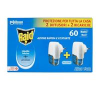 Raid Electric Liquid 90 Nights, Pack of 2 Units - Plug Anti Common Mosquitoes and Tiger with Applicator and 2 Refills of 45 Nights