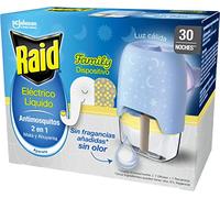 Raid® Family Liquid Electric 30 Nights - Common and Tiger 2-in-1 Mosquito Anti-Mosquito Plug, Kills and Repellent, Appliance + Refill, Odorless