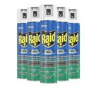 Raid Fly, Wasp & Mosquito Killer with Eucalyptus Aroma Oil, Fly Killer Spray For Indoor Use, Pack of 6 (6 x 300ml)