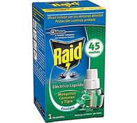 Raid - Replacement for Electric Diffuser Anti Common Mosquitoes and Tiger Aroma Eucalyptus, 45 Nights, 1 Refill