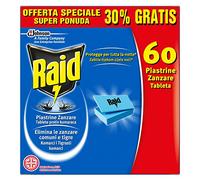 Raid Replacement Mosquito Plaques - 3 Packs of 60 [180 Pcs]