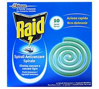 Raid Spirals Mosquito Repellent with Metal Holder - 10 pieces