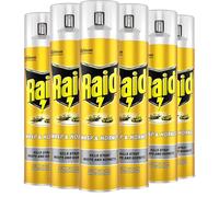 Raid Wasp & Hornet Killer, Fast Acting Aerosol Wasp Killer for Indoor Use, Pack of 6 (6 x 300ml)