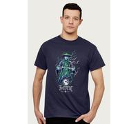 Raiden Lightning Bolt Charge T-Shirt Mortal Kombat Navy XL