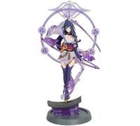 Raiden Shogun Thunder Silence Anime Characters Figure Decor Lighting Action Figure Statue Ornament Collection Figurine Model Gift 11.8"
